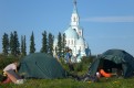 Наши палатки возле монастыря
