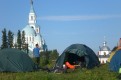 Наши палатки возле монастыря
